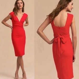 BHLDN Anthropologie Danica Dress in Red